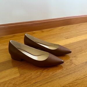 Cole Haan Genuine Leather Brown Block Heel - NEVER WORN